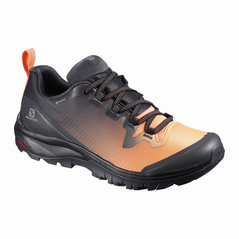 Buty Trekkingowe Damskie Salomon VAYA GORE-TEX - Czarne / Pomarańczowe - Polska (650-DEZPXK)